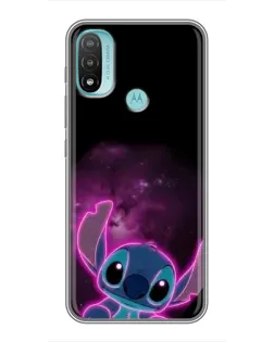 Чехол для Motorola MOTO E40 с картинкой «Неоновый Stitch»