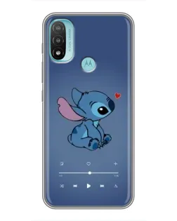 Чехол для Motorola MOTO E40 с картинкой «Музыкальный Stitch»