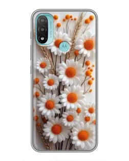 Чехол для Motorola MOTO E40 с картинкой «Белые сухоцветы» Чехол для Motorola MOTO E40 с картинкой «Белые сухоцветы»