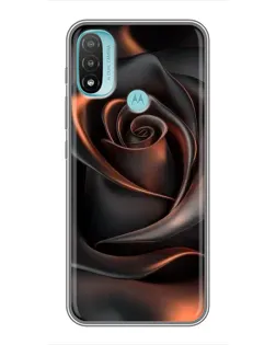 Чехол для Motorola MOTO E40 с картинкой «Шелковая черная роза» Чехол для Motorola MOTO E40 с картинкой «Шелковая черная роза»