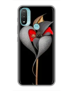 Чехол для Motorola MOTO E40 с картинкой «Серебряный фантазийный цветок» Чехол для Motorola MOTO E40 с картинкой «Серебряный фантазийный цветок»