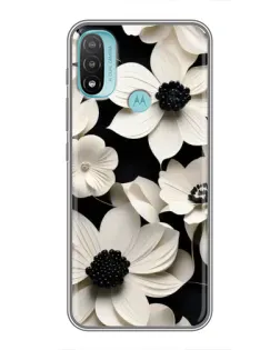 Чехол для Motorola MOTO E40 с картинкой «Объемные белые цветы» Чехол для Motorola MOTO E40 с картинкой «Объемные белые цветы»