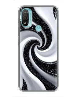 Чехол для Motorola MOTO E40 с картинкой «Черно-белая спираль» Чехол для Motorola MOTO E40 с картинкой «Черно-белая спираль»