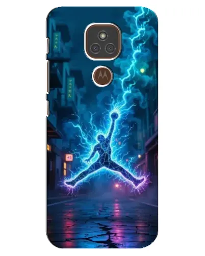 Чехол для Motorola MOTO E7 Plus с картинкой «Jordan Gold Jumpman»