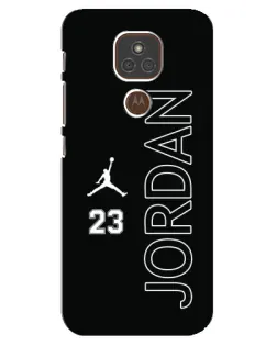 Чехол для Motorola MOTO E7 Plus с картинкой «Jordan Vertical»