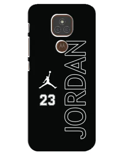 Чехол для Motorola MOTO E7 Plus с картинкой «Jordan Vertical»