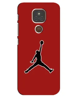 Чехол для Motorola MOTO E7 Plus с картинкой «Jordan Red Back»