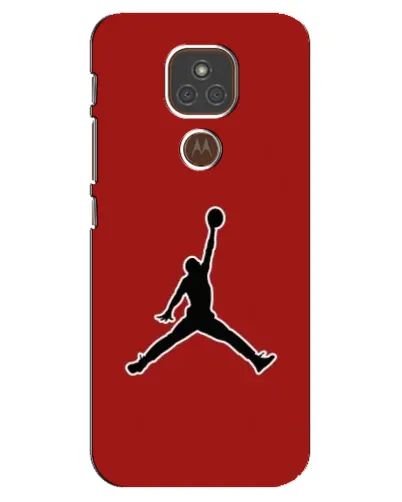 Чехол для Motorola MOTO E7 Plus с картинкой «Jordan Red Back»