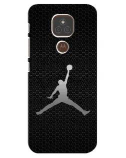 Чехол для Motorola MOTO E7 Plus с картинкой «Jordan Dark Carbon»