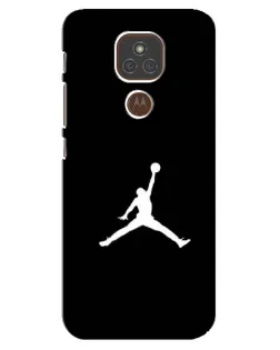 Чехол для Motorola MOTO E7 Plus с картинкой «Jordan Silhouette»