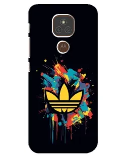Чехол для Motorola MOTO E7 Plus с картинкой «Adidas Splash»