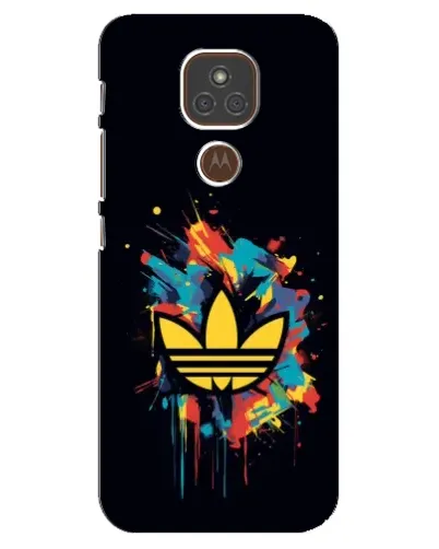 Чехол для Motorola MOTO E7 Plus с картинкой «Adidas Splash»