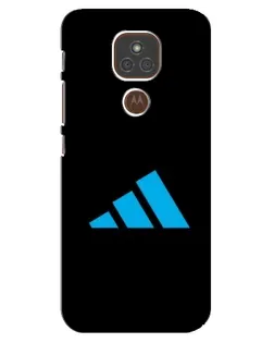 Чехол для Motorola MOTO E7 Plus с картинкой «Adidas Cyan Logo»