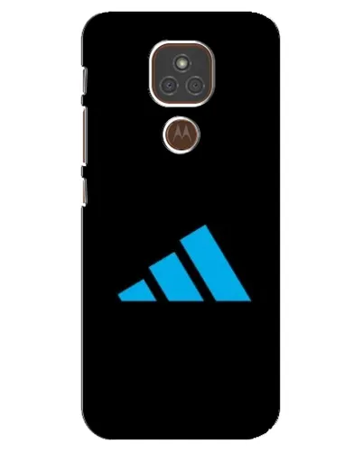 Чехол для Motorola MOTO E7 Plus с картинкой «Adidas Cyan Logo»