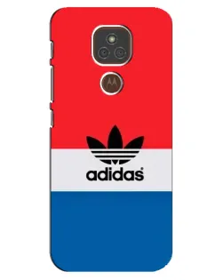 Чехол для Motorola MOTO E7 Plus с картинкой «Ретро блоки Adidas»