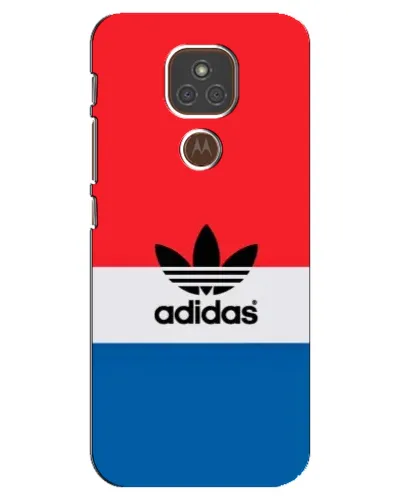 Чехол для Motorola MOTO E7 Plus с картинкой «Ретро блоки Adidas»