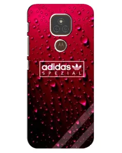 Чехол для Motorola MOTO E7 Plus с картинкой «Adidas Gold Marble»