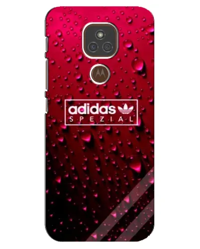 Чехол для Motorola MOTO E7 Plus с картинкой «Adidas Gold Marble»