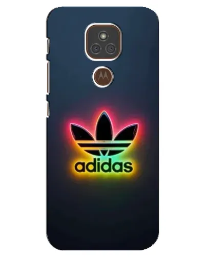 Чехол для Motorola MOTO E7 Plus с картинкой «Неоновый Adidas»