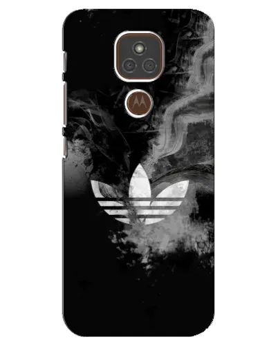 Чехол для Motorola MOTO E7 Plus с картинкой «Абстрактный дым Adidas»