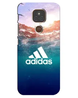 Чехол для Motorola MOTO E7 Plus с картинкой «Океанская глубина адидас»