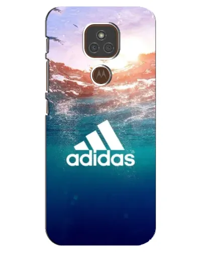 Чехол для Motorola MOTO E7 Plus с картинкой «Океанская глубина адидас»