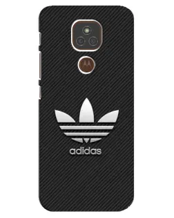 Чехол для Motorola MOTO E7 Plus с картинкой «Adidas Карбоновая текстура»