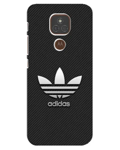 Чехол для Motorola MOTO E7 Plus с картинкой «Adidas Карбоновая текстура»