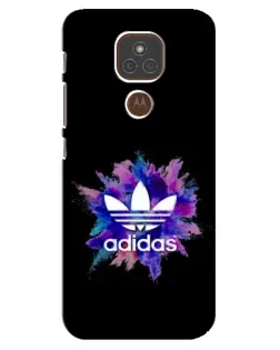 Чехол для Motorola MOTO E7 Plus с картинкой «Взрыв красок Adidas»