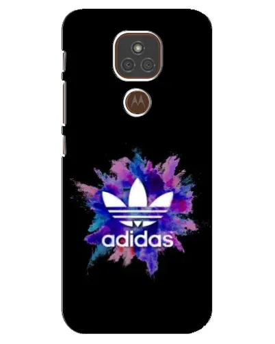 Чехол для Motorola MOTO E7 Plus с картинкой «Взрыв красок Adidas»