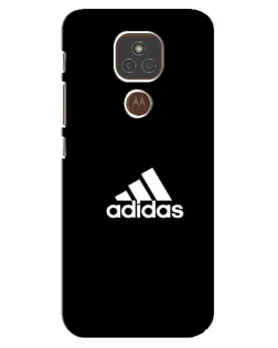 Чехол для Motorola MOTO E7 Plus с картинкой «Черная классика Adidas»