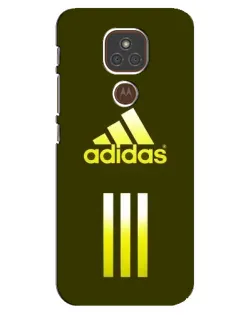 Чехол для Motorola MOTO E7 Plus с картинкой «Оливковый градиент Adidas»
