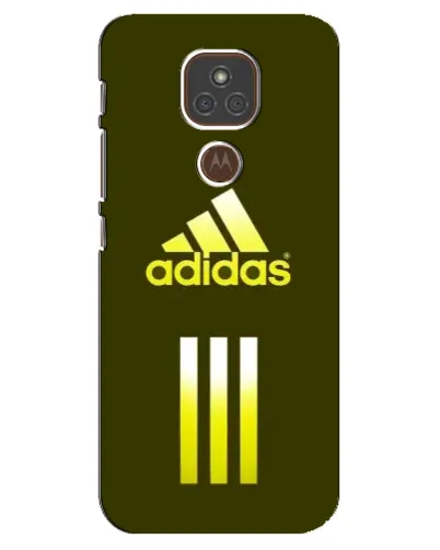 Чехол для Motorola MOTO E7 Plus с картинкой «Оливковый градиент Adidas»