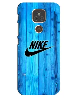 Чехол для Motorola MOTO E7 Plus с картинкой «Голубое дерево Nike»