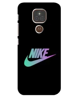 Чехол для Motorola MOTO E7 Plus с картинкой «Nike — городская ночь»