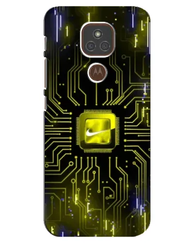 Чехол для Motorola MOTO E7 Plus с картинкой «Nike — золотая искра» Чехол для Motorola MOTO E7 Plus с картинкой «Nike — золотая искра»