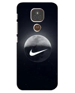 Чехол для Motorola MOTO E7 Plus с картинкой «Nike в стиле граффити»