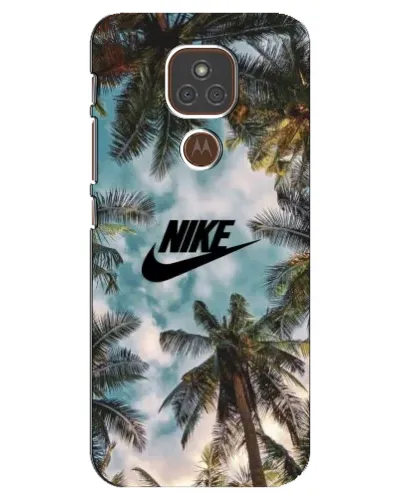Чехол для Motorola MOTO E7 Plus с картинкой «Тропический принт Nike» Чехол для Motorola MOTO E7 Plus с картинкой «Тропический принт Nike»