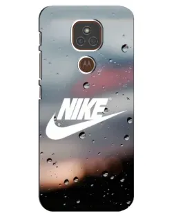 Чехол для Motorola MOTO E7 Plus с картинкой «Nike в стиле ретро»