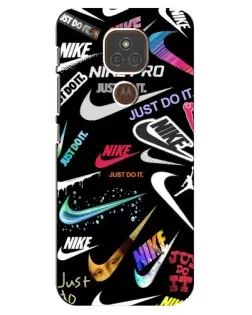 Чехол для Motorola MOTO E7 Plus с картинкой «Nike — роскошь»