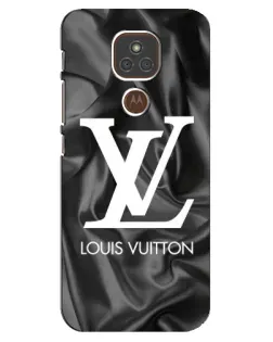 Чехол для Motorola MOTO E7 Plus с картинкой «Шелковый Louis Vuitton»