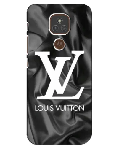 Чехол для Motorola MOTO E7 Plus с картинкой «Шелковый Louis Vuitton»
