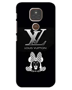 Чехол для Motorola MOTO E7 Plus с картинкой «LV и Минни Маус»