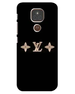 Чехол для Motorola MOTO E7 Plus с картинкой «Louis Vuitton — минимализм»