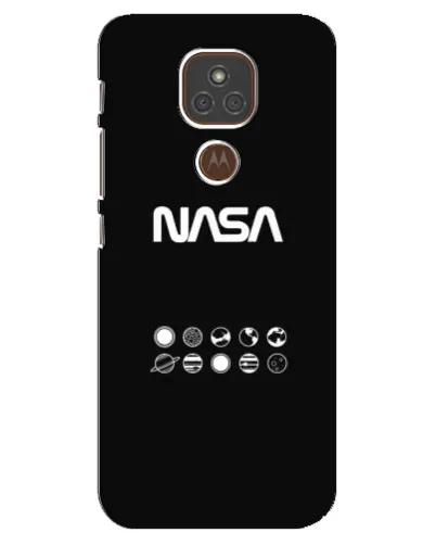 Чехол для Motorola MOTO E7 Plus с картинкой «NASA — технический принт» Чехол для Motorola MOTO E7 Plus с картинкой «NASA — технический принт»