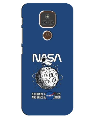 Чехол для Motorola MOTO E7 Plus с картинкой «NASA — лунная миссия» Чехол для Motorola MOTO E7 Plus с картинкой «NASA — лунная миссия»