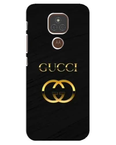 Чехол для Motorola MOTO E7 Plus с картинкой «Золотой логотип Gucci» Чехол для Motorola MOTO E7 Plus с картинкой «Золотой логотип Gucci»