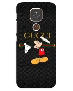 Чехол для Motorola MOTO E7 Plus с картинкой «Микки Маус Gucci»