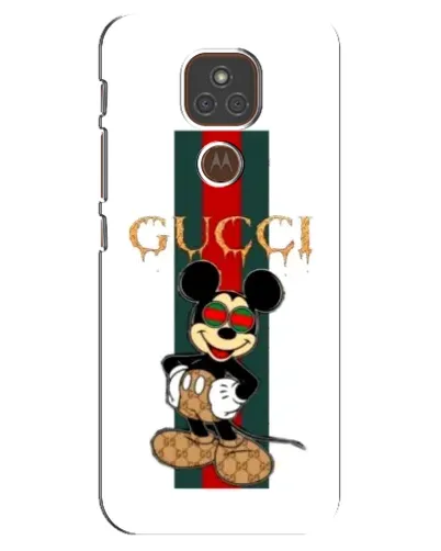 Чехол для Motorola MOTO E7 Plus с картинкой «Микки Маус Gucci — полосы» Чехол для Motorola MOTO E7 Plus с картинкой «Микки Маус Gucci — полосы»