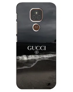 Чехол для Motorola MOTO E7 Plus с картинкой «Gucci — морской прибой»
